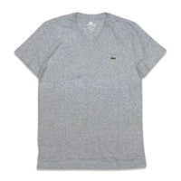 Lacoste Men's v-neck pima cotton t-shirt sliver chine TH6604-41-CCA