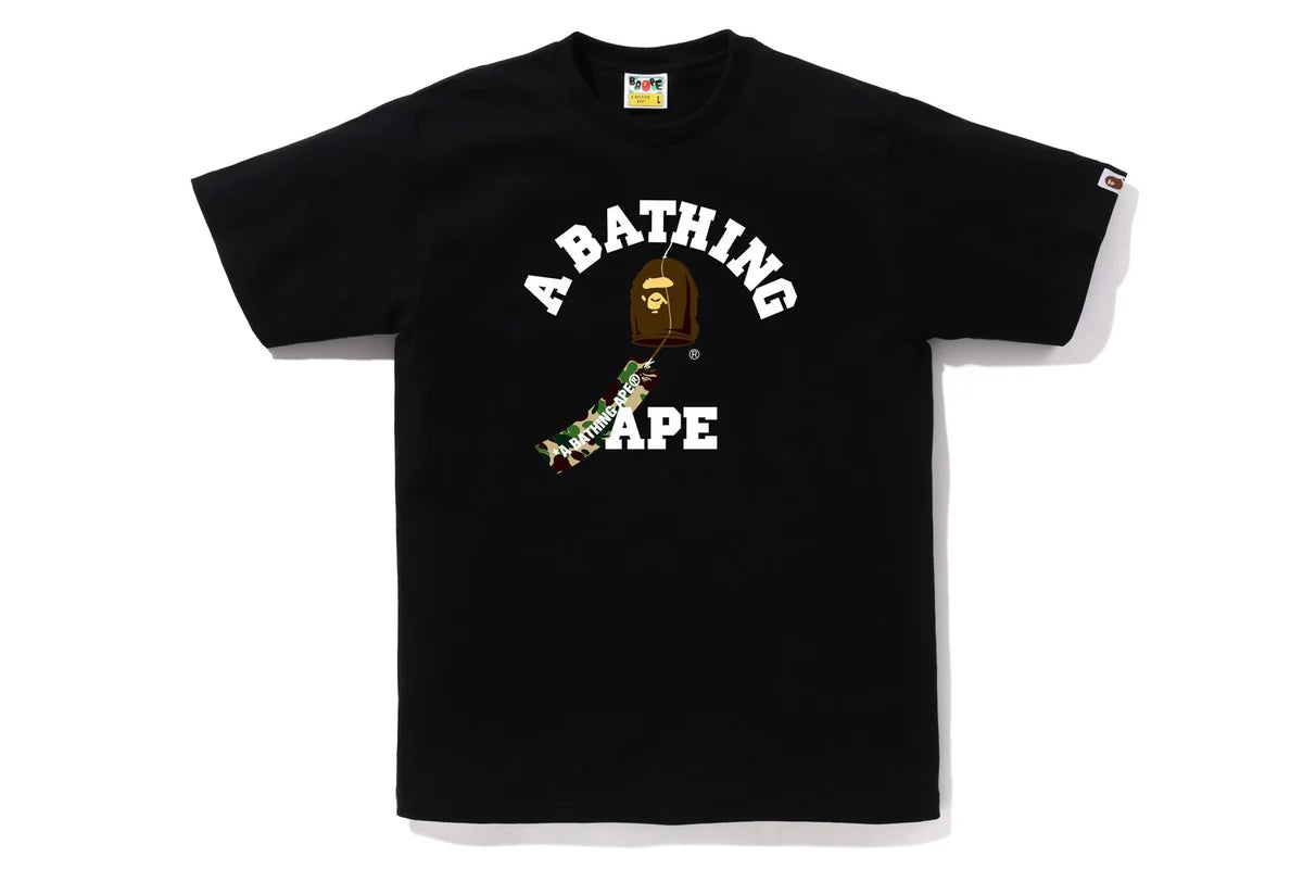 Bape Men’s Japanese Wind Chimes College Tee Black