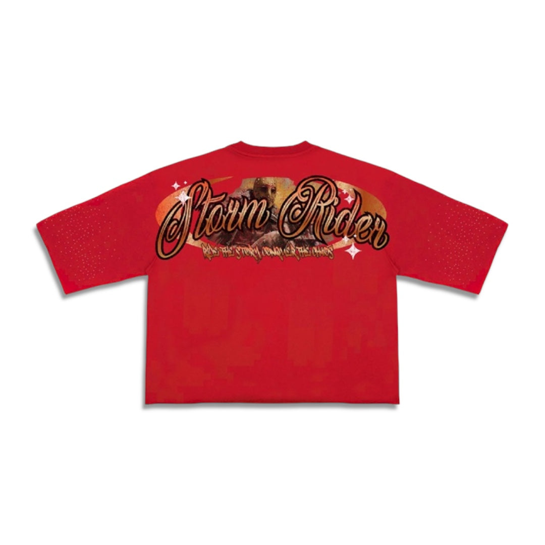 Roku Studio Strom Rider cropped tee Red