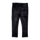 Premium disaster kids's ripped jean black two tone