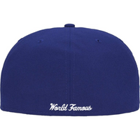 Supreme Shop Anniversary Box Logo 59FIFTY Fitted Hat Navy LA