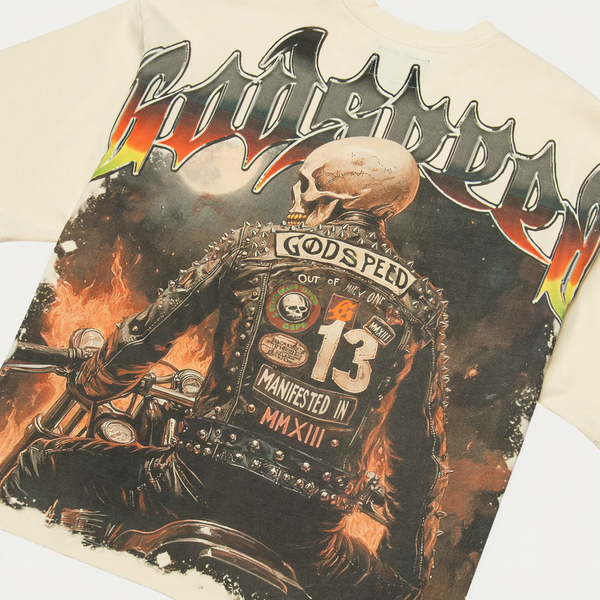 Godspeed Biker Nation Tee Bone