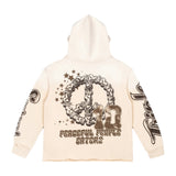 Triple Sevens All Star Football Hoodie Cream/Brown