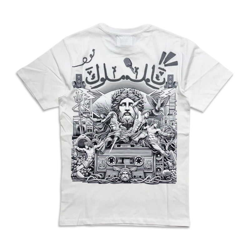 Denimicity Men's 'Reflection of Kings' Graphic T-Shirt – White