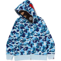 Bape Men’s Abc Camo 2nd Ape Full Zip Hoodie Blue