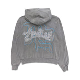 Mixed Emotion Rhinestone Hoodie Grey