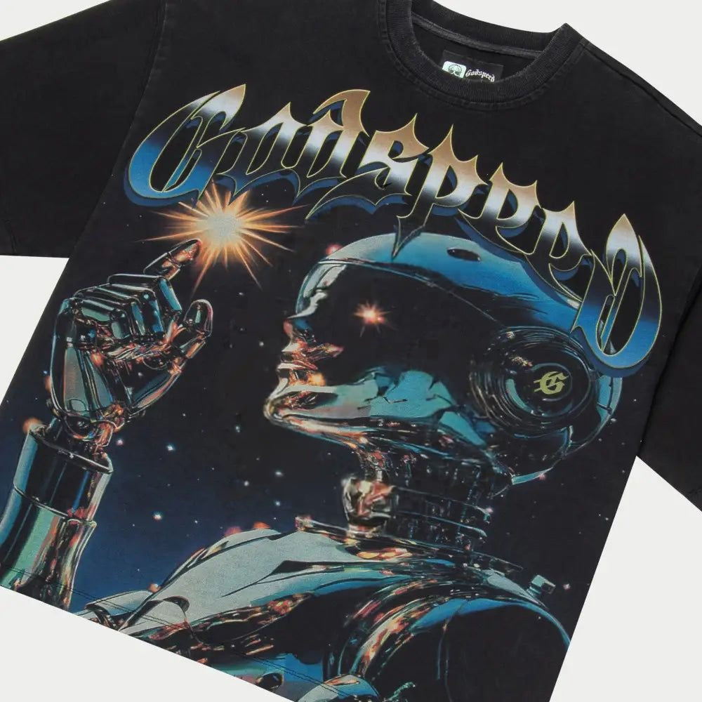 Godspeed Sputnik Moment T-shirt Grey Wash