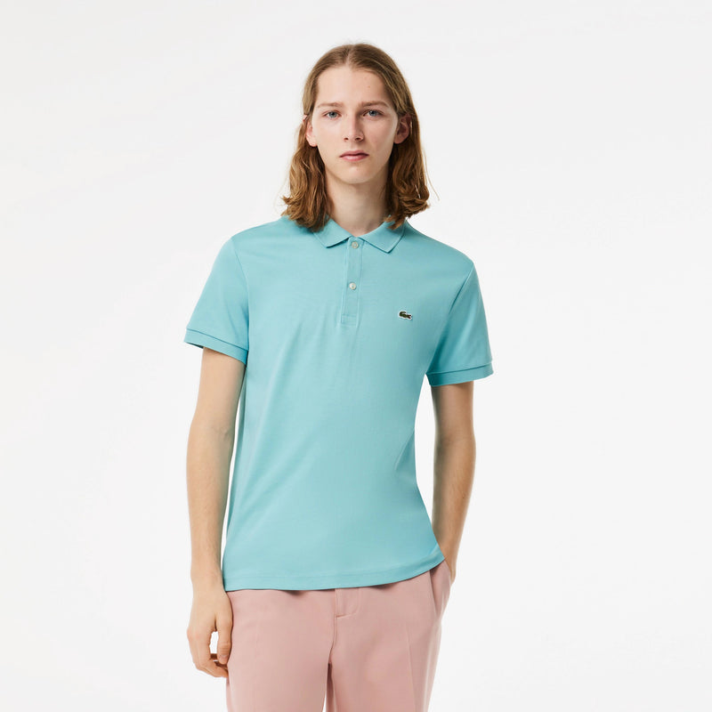 Lacoste (Men's turquoise regular fit ultra soft cotton jersey polo)