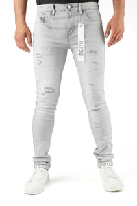 Premium Disaster Men's Classic Ultra Denim Jeans Ice Grey