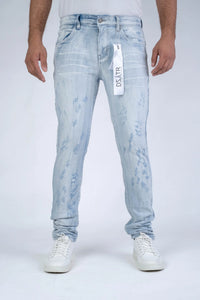 Premium Disaster Men's classic ultra stretch denim jean ice ripped