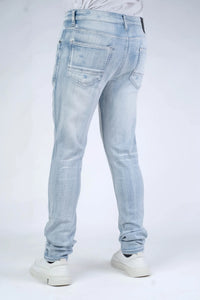 Premium Disaster Men's classic ultra stretch denim jean ice ripped