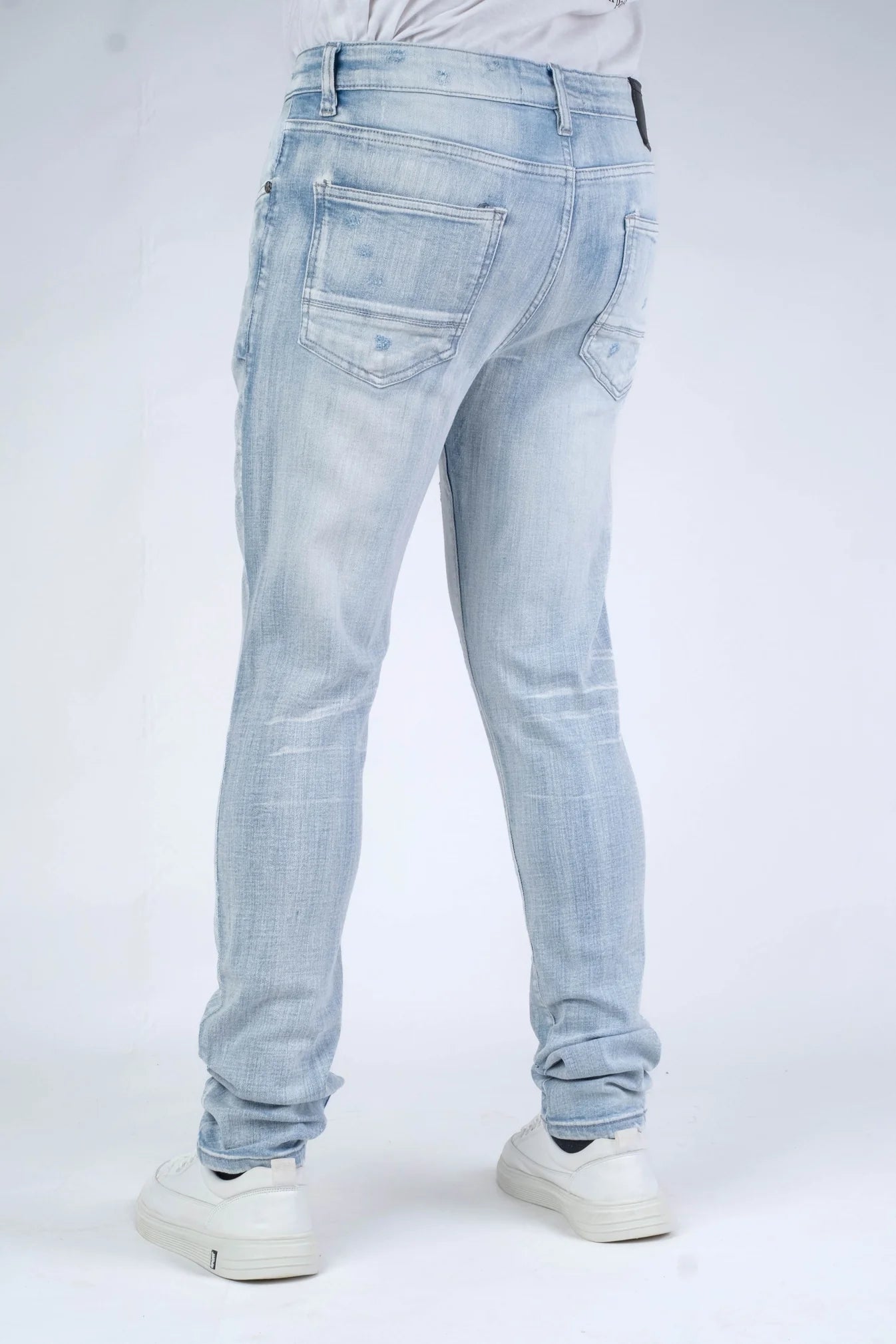 Premium Disaster Men's classic ultra stretch denim jean ice ripped