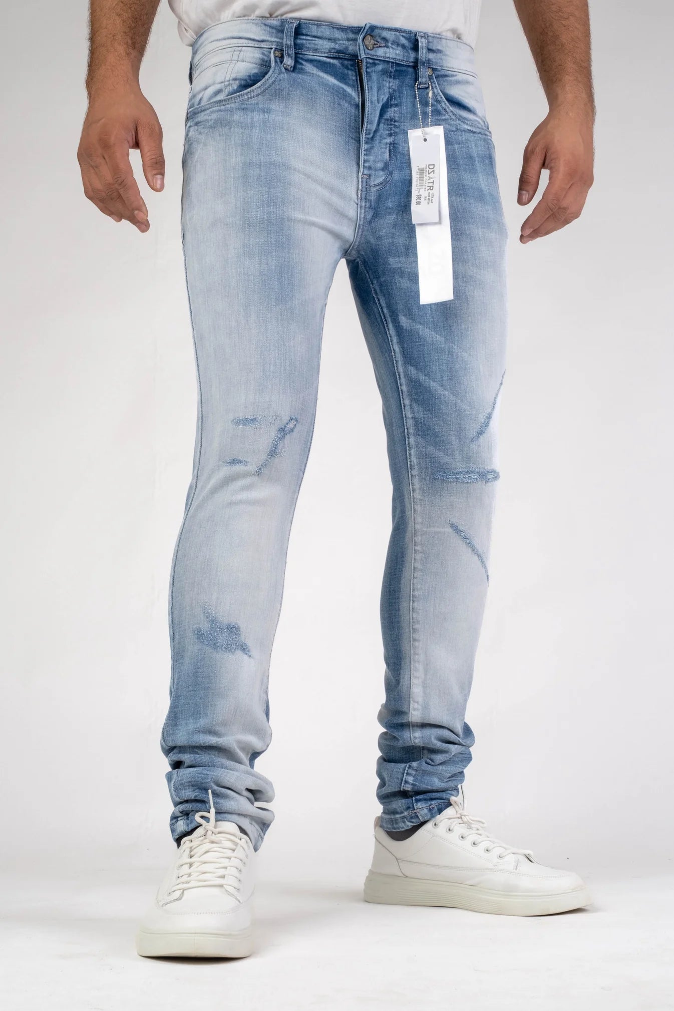 Premium Disaster Men's classic ultra stretch denim jean Blue