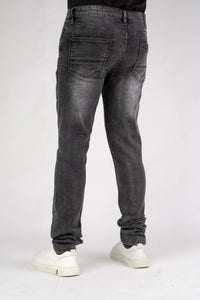 Premium Disaster Men's classic Ultra Stretch Denim jeans Black Cross