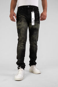 Premium Disaster Men's Classic Ultra Stretch Denim Jeans Black