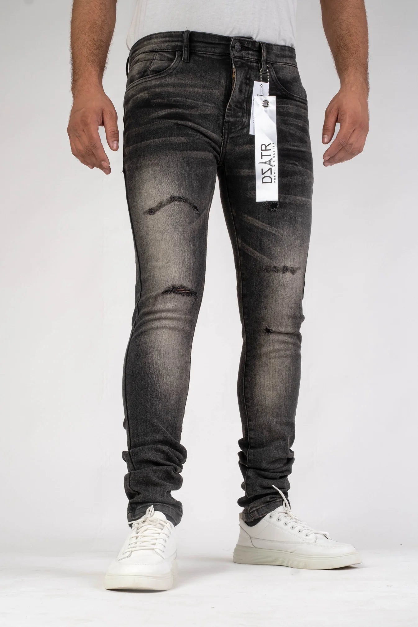 Premium Disaster Men's classic ultra stretch denim jean tint black