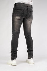 Premium Disaster Men's classic ultra stretch denim jean tint black