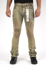 Premium Disaster Men's classic ultra stretch stacked denim jeans Vintage