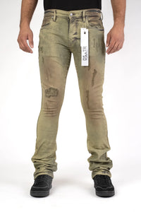 Premium Disaster Men's classic ultra stretch stacked denim jeans Vintage