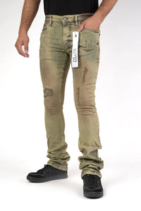 Premium Disaster Men's classic ultra stretch stacked denim jeans Vintage