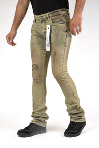 Premium Disaster Men's classic ultra stretch stacked denim jeans Vintage