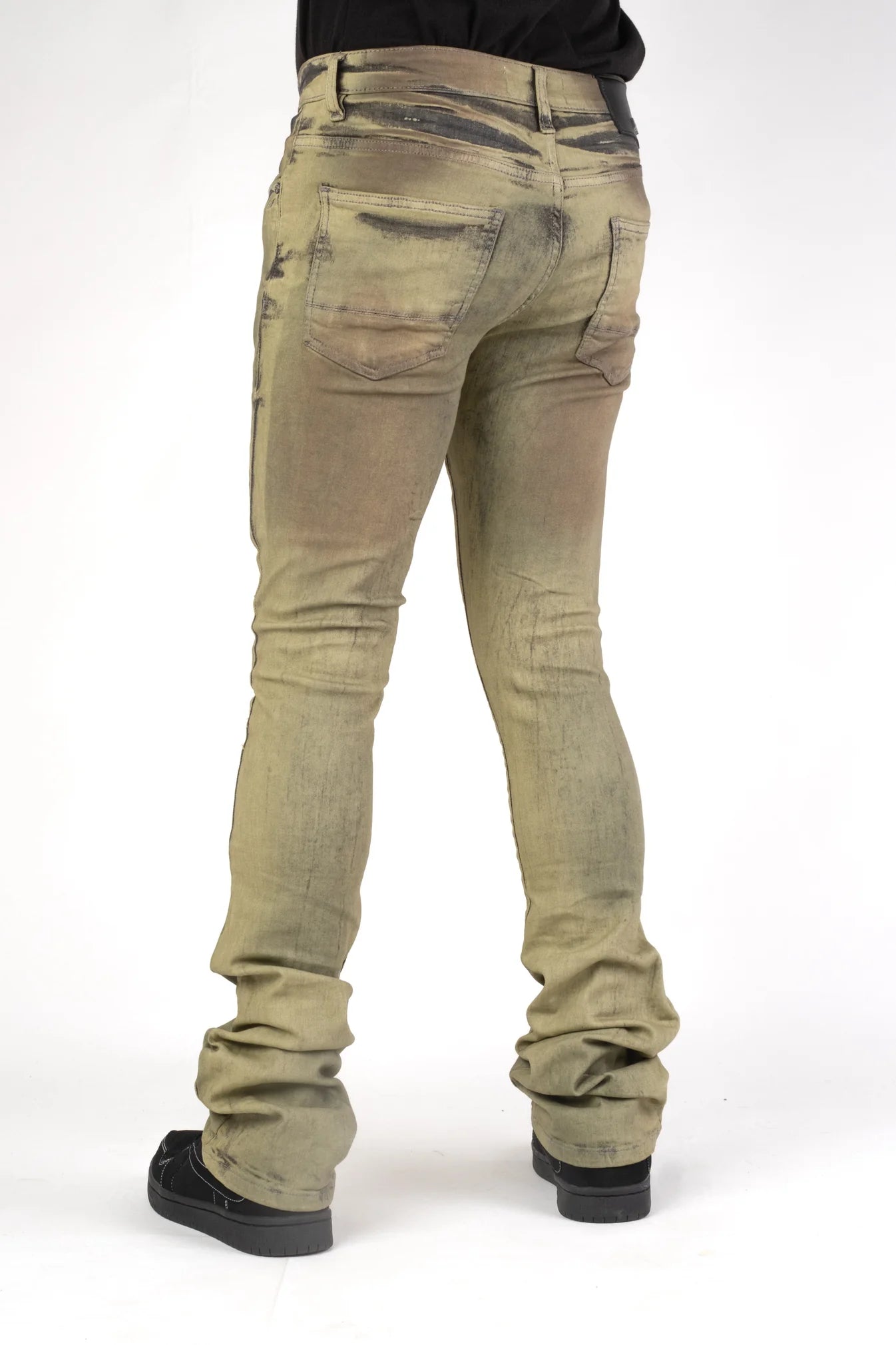 Premium Disaster Men's classic ultra stretch stacked denim jeans Vintage