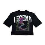 Kindred Men's Legend Skater Zombie Cropped Tee – Black
