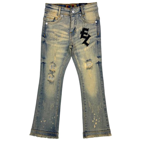 Elite Denim (Kids Vintage Splash Premium Stack Jean)
