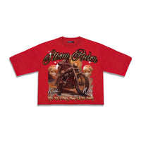 Roku Studio Strom Rider cropped tee Red