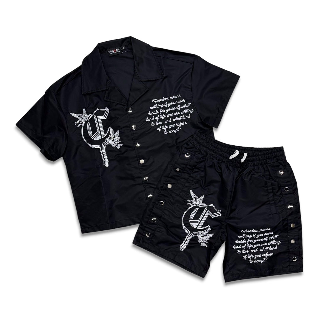 Concept Freedom Nylon Short Set Black
