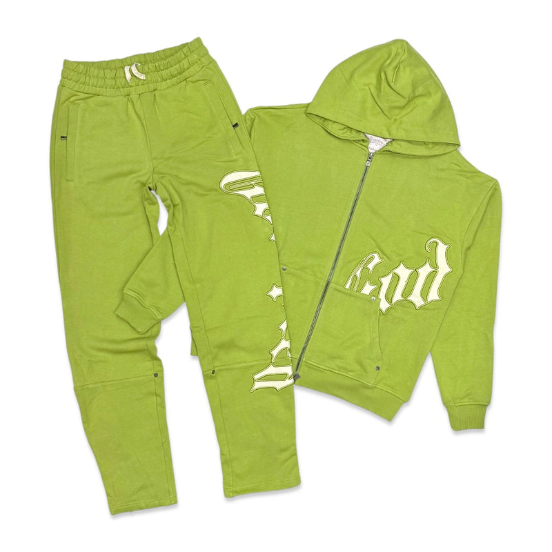 Godpseed OG Logo Jogging Set V2 Olive green