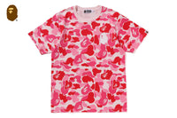 Bape Men’s ABC Camo Asnka Tee Pink