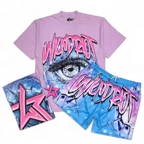 Wknd Riot (Pink “Glass eye short set)