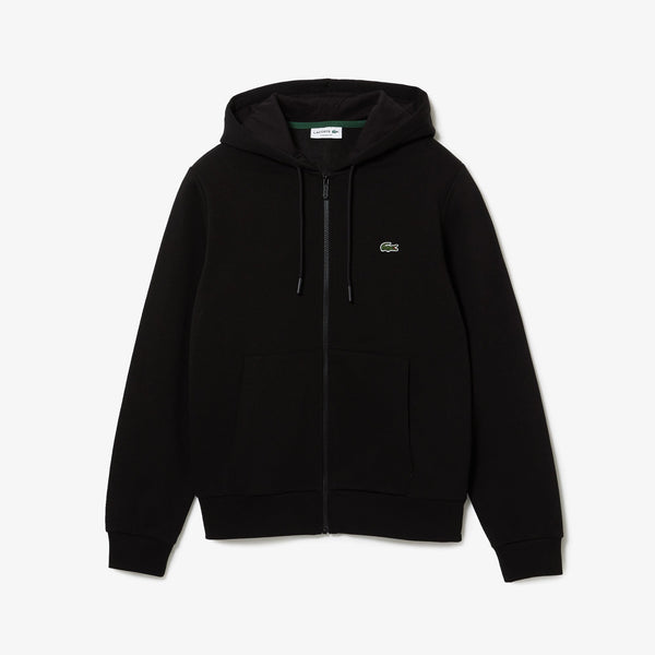 Lacoste (Men’s Black fleece zip hoodie)