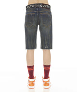 Cult of individuality Rocker Short Stretch belted in -Tidal