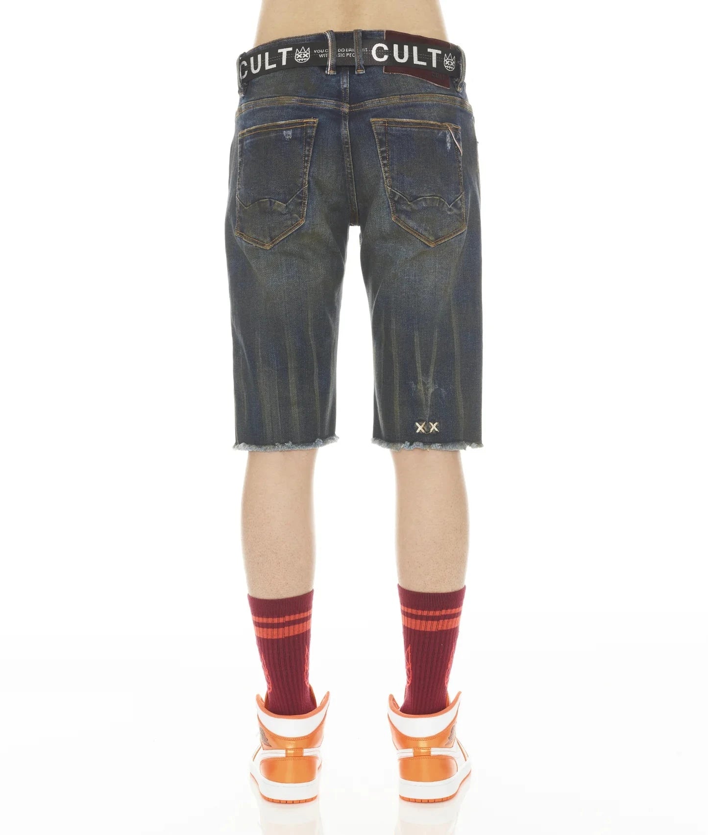 Cult of individuality Rocker Short Stretch belted in -Tidal