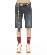 Cult of individuality Rocker Short Stretch belted in -Tidal