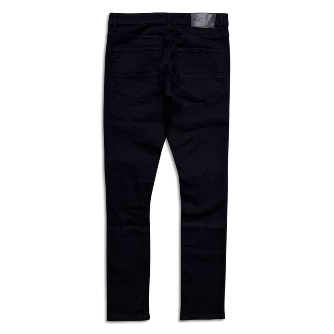 Supply Men's Distressed Jeans - Jet Black