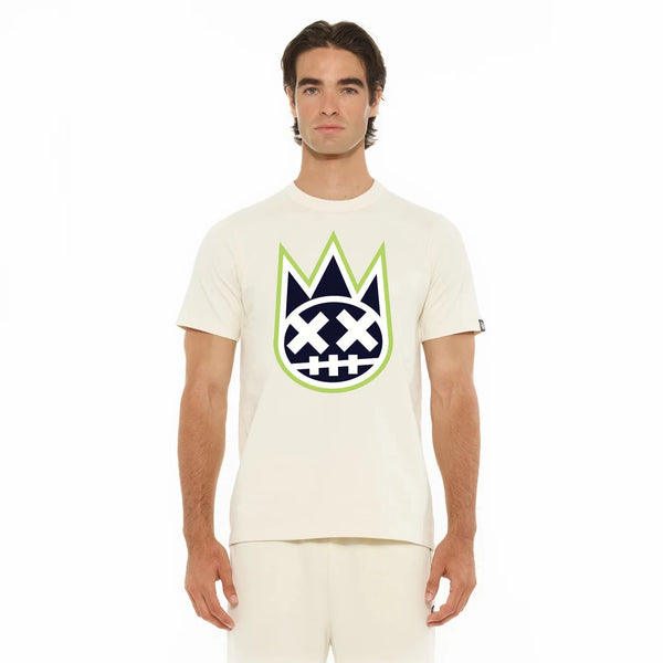 Cult of individuality Crew Neck Logo Tee in Winter White
