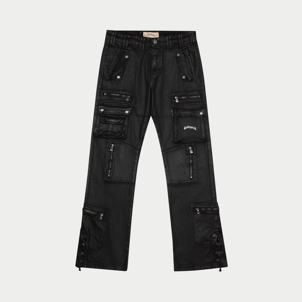 Godspeed wax flare premium cargo pant black