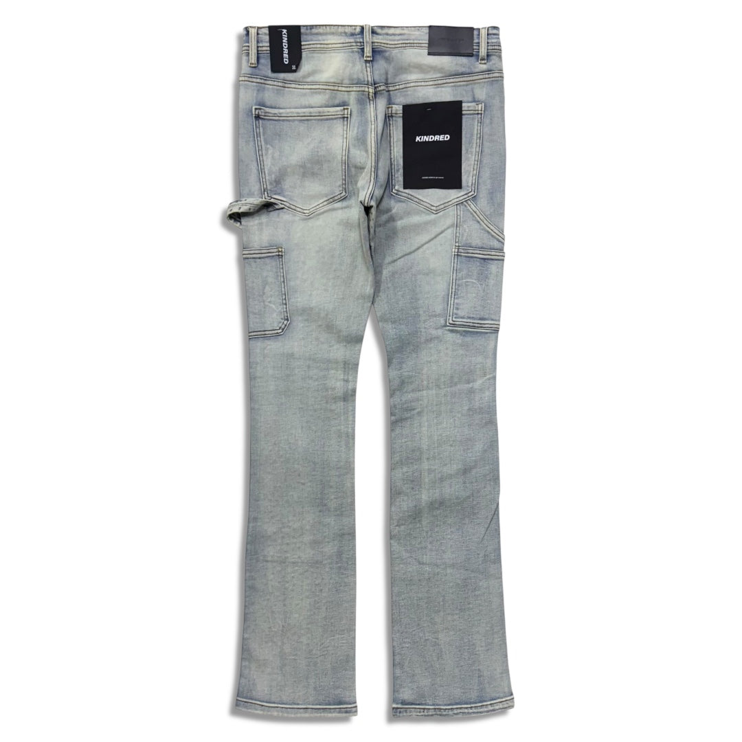 Kindred Men’s Rhinestone Denim Stacked Jeans Blue