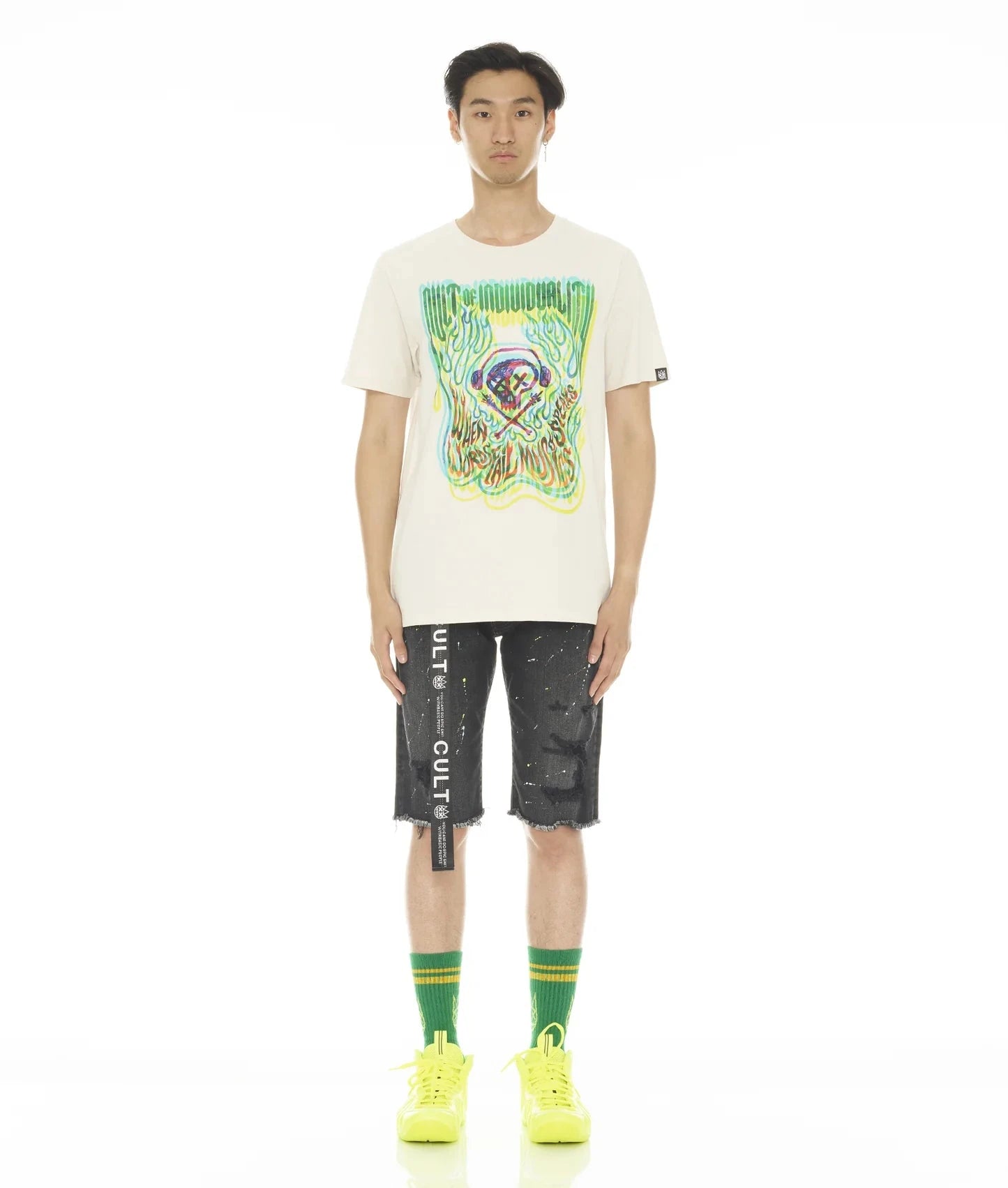 Cult Cult of Individuality Rocker Short belted in -Artist