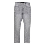 Focus Denim Men's Rhinestone Jeans - light Grey
