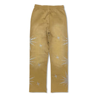 Majestik Men's Rhinestone Dyed Heavy Jogger set eggshell