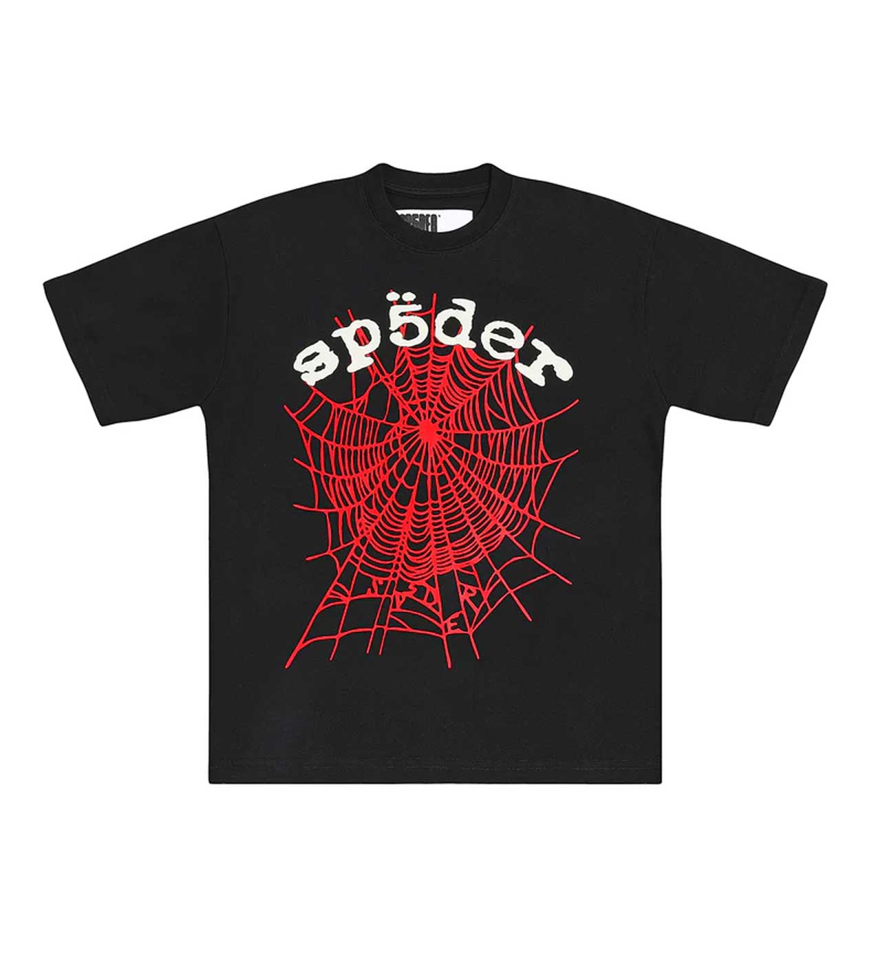 SP5DER Og Logo V2 Hw Spider Web Logo Tee Black/Red