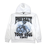 G west Men's protect your soul hoodie white