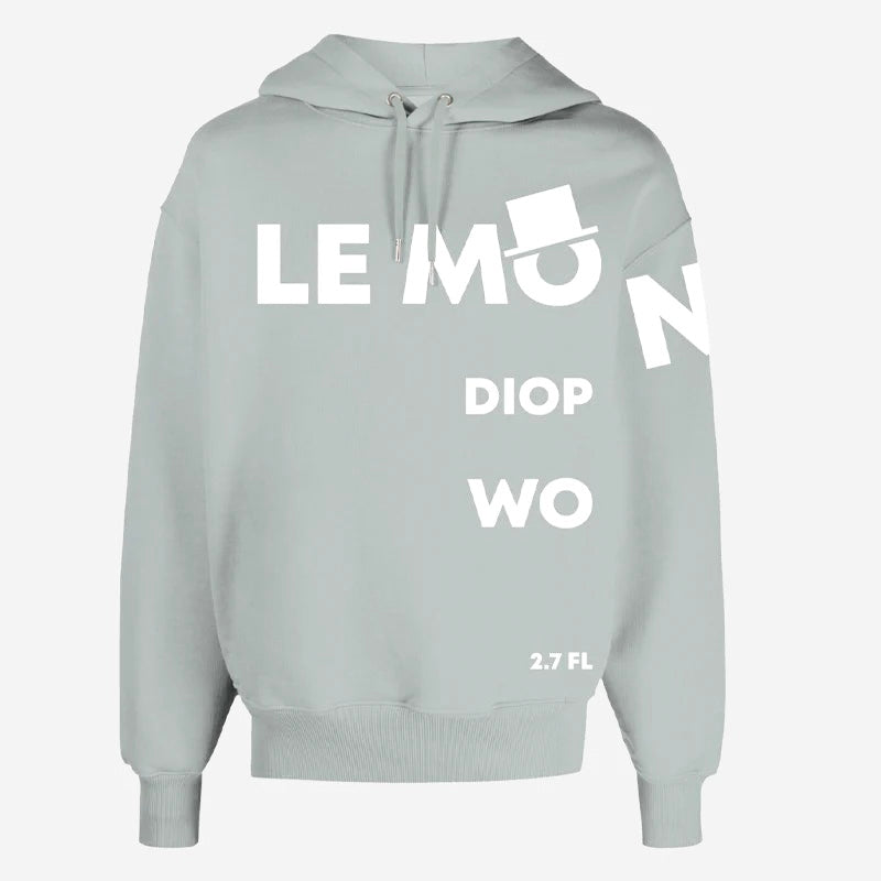 Le Monsieur (Aqua Gray Diop Wood Hoodie)