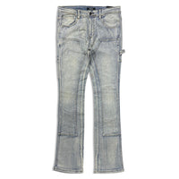 Kindred Men’s Rhinestone Denim Stacked Jeans Blue