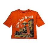 Focus Men's Rise & Grind Crop Tee – Orange