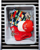Psycho Bunny Sable A Frame Trucker Hat Fiery Red